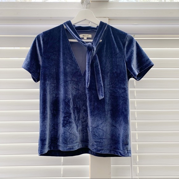 MADEWELL deep v neck shirt - Picture 2 of 5